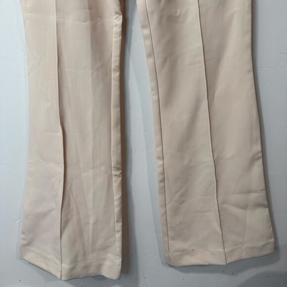 BOA Because of Alice Women's Wide Leg Suit Trouser Pants NEW Large Cream - Picture 4 of 11